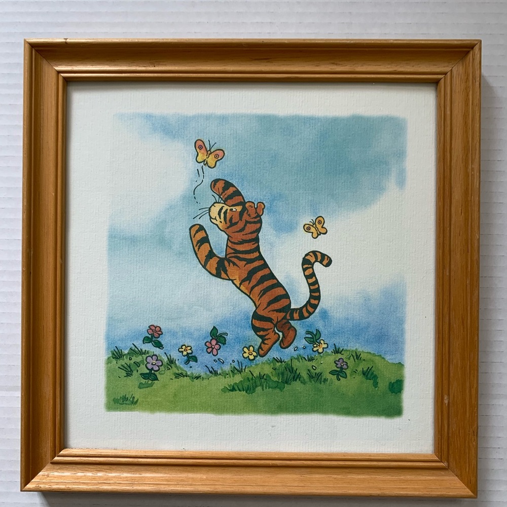 Disney Tigger Wall Art with Blue and Green Accents